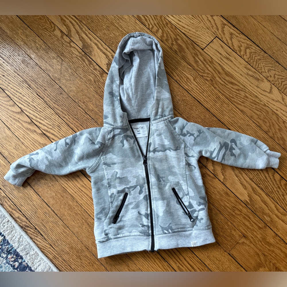 Sovereign Code Gray Camouflage Kids Hoodie - Size 24 Months